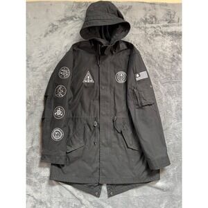RARE Dirtybird x Alpha Industries M-59 Fishtail Parka Jacket Black Size 2XL